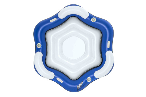 Надувной шезлонг для отдыха на воде для троих 199х176 см (Bestway 43111 BW)