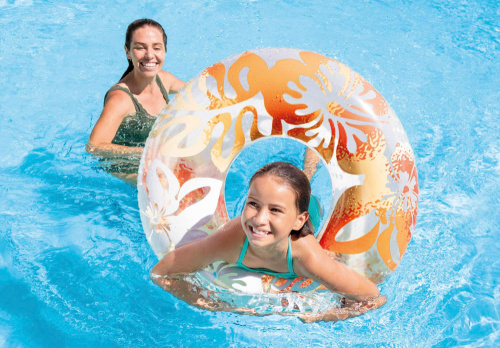 Надувной круг 91 см "Перламутр", от 9 лет (Intex 59251)