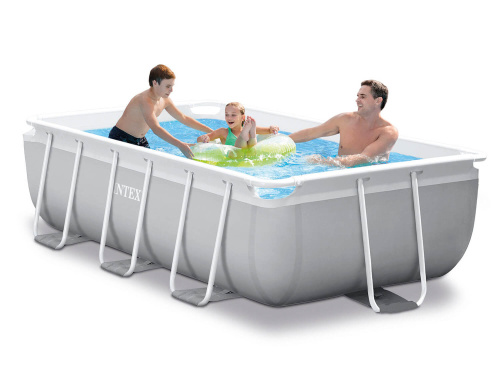 Каркасный бассейн Intex Prism Frame 300х175х80 см + фильтр-насос 2006 л/ч, лестница (26784)