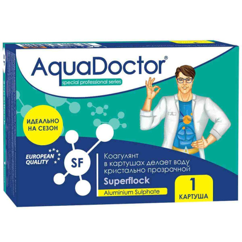 AquaDoctor Superflock Mini, 0,125 кг (1 картуш), коагулирующее средство (30557)