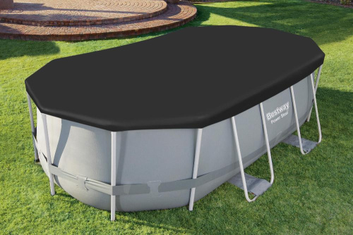 Тент для каркасного бассейна Power Steel Oval Pools 427х250х100 см (Bestway 58425 BW)