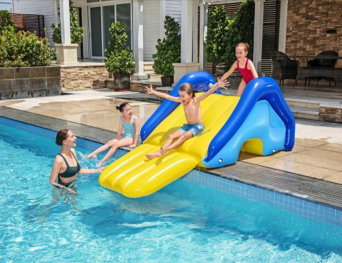 Надувная горка 247х124х100 см "Гигант", от 3 лет (Bestway 52453 BW)