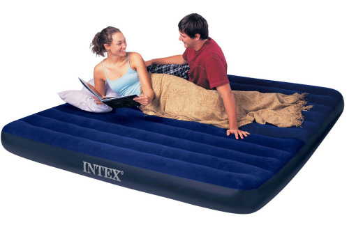 Надувной матрас Classic Downy Bed 183х203х22 см (Intex 68755)