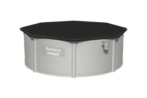 Стальной бассейн Bestway Hydrium Pool Set 360х120 см + песочный ф/насос 3028 л/ч, лестница, тент, подстилка (56574 BW)