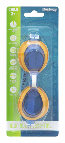 Очки для плавания "Aqua Burst Essential PDQ" от 3 лет (Bestway 30216 BW)