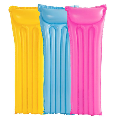 Надувной матрас для плавания 183х69 см, 3 цвета (Intex 59703)