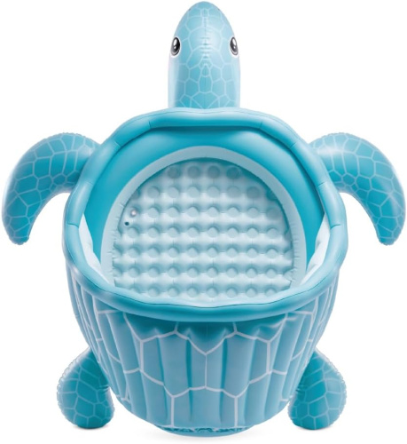 Детский надувной бассейн 218×206×97 см "Черепашье побережье" 119 л, от 3 лет (Intex 48677)