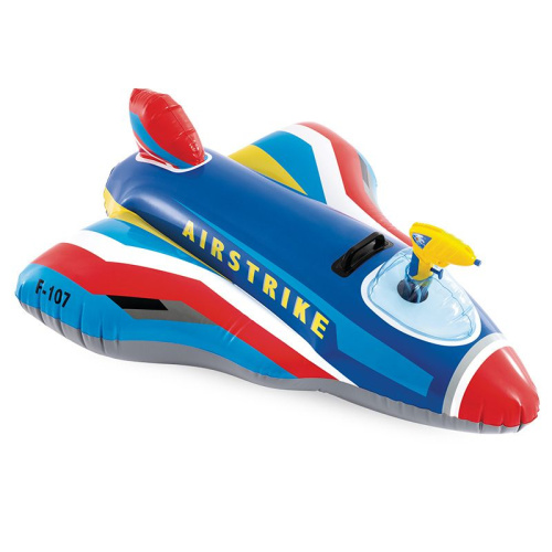 Надувная игрушка-наездник "Реактивные истребители" 117х104 см, от 3 лет (Intex 57531)