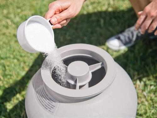 Песок стеклянный для песчаного фильтр-насоса, фракция 0,4-0,8 мм, 25 кг (Intex 29058) 