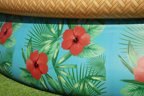 Бассейн надувной Bestway Fast Set Paradise Palms 457х84 см + фильтр-насос 2006 л/ч (57416 BW)