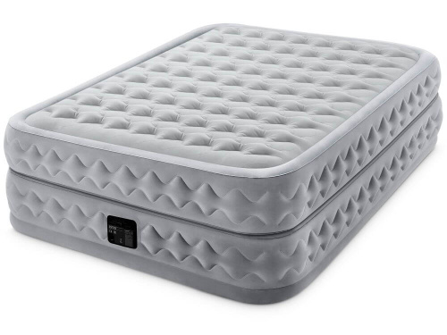 Надувная кровать Dura-Beam Deluxe Series 152х203х51 см, встроенный насос 220V (Intex 64490)