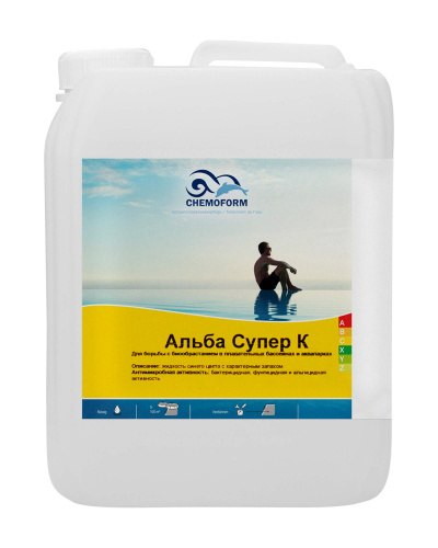 Альба Супер К, альгицид для борьбы с водорослями и цветением, 5 л, Chemoform (0610005)
