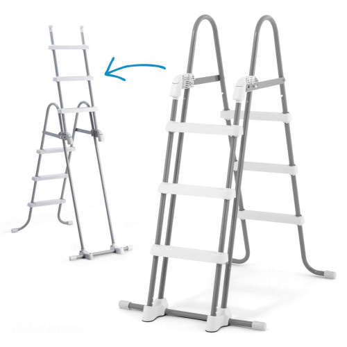 Каркасный бассейн Intex Prism Frame 427x107 см + фильтр-насос 3785 л/ч, лестница, тент, подстилка (26720)