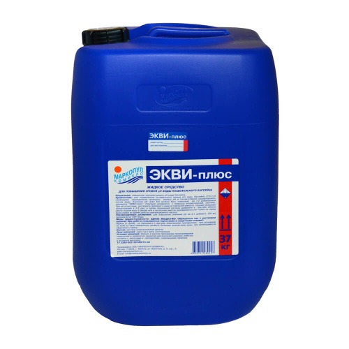 Экви-Плюс, 30л (37кг) канистра, жидкость для повышения уровня рН воды, М79, Маркопул Кэмиклс