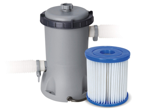 Каркасный овальный бассейн Bestway 300х200х84 см + фильтр-насос 1249 л/ч (56617 BW)