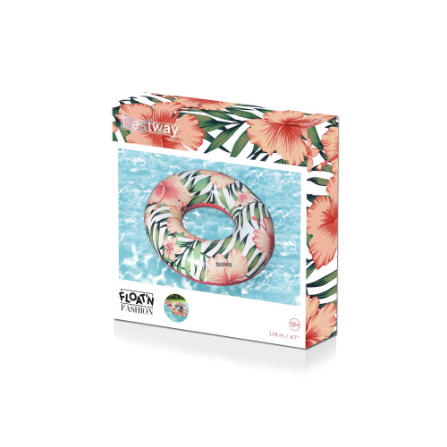 Надувной круг 119 см "Тропические пальмы" (Bestway 36237 BW)