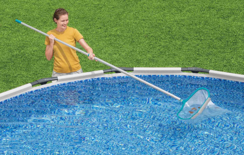 Сачок для сбора мусора со дна бассейна 50х26 см, алюминиевый, под держатель D30мм (Bestway 58661 BW)