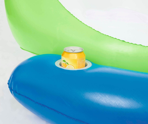 Надувной шезлонг для отдыха на воде, 150х140 см (Bestway 43136)