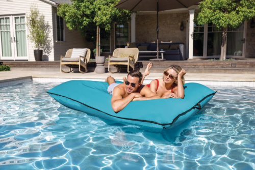 Надувной матрас для плавания "Люкс" 198х157 см, до 200 кг, 2 цвета (Intex 56794)