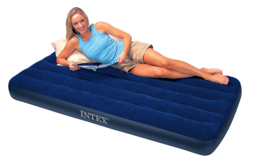 Надувной матрас Classic Downy Bed 99х191х22 см (Intex 68757)