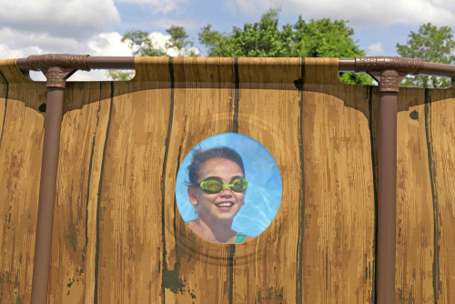 Каркасный бассейн Bestway 427х107 см + фильтр-насос 3028 л/ч, тент, лестница (561JM BW)