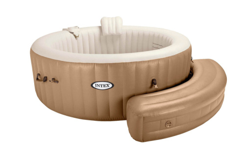 Надувная скамья 193х69х34 см, для СПА бассейнов Intex, бежевая (Intex 28507)