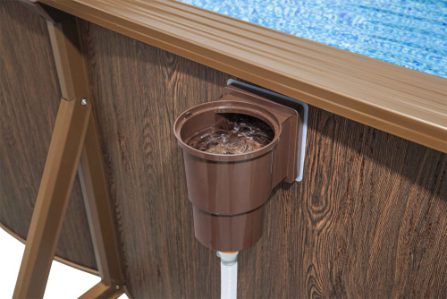 Стальной бассейн Bestway Hydrium Pool Set 732х366х132 см + песочный ф/насос 5678 л/ч, лестница, тент, подстилка (561CW BW)