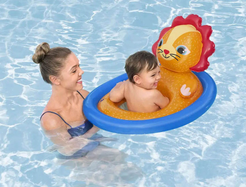 Надувная детская лодочка "Зверюшки", от 1 до 2 лет (Bestway 34180 BW)