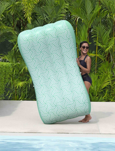 Надувной матрас-шезлонг для плавания 178x102 см с навесом (Bestway 43729 BW)