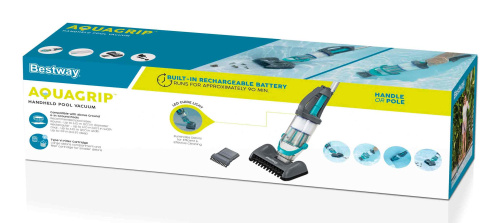 Аккумуляторный ручной пылесос для чистки бассейна AquaGrip (58946 BW)