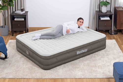 Надувная кровать Fortech 203х152х36 см, встроенный насос 220V (Bestway 69133 BW)