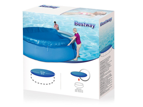 Тент для бассейнов с надувным бортом Bestway Fast Set Pools 457 см (d 495 см) (58035 BW)