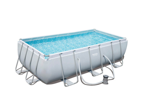 Каркасный прямоугольный бассейн Bestway 404х201х100 см + фильтр-насос 2006 л/ч (56251 BW)