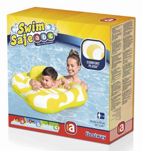 Надувные водные ходунки 79x79 см "Волнистый квадрат", 1-2 года (Bestway 32298 BW)