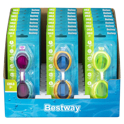 Очки для плавания "Aqua Burst Essential PDQ" от 3 лет (Bestway 30216 BW)