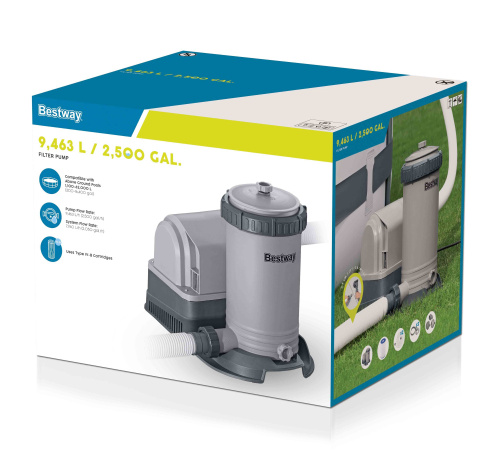 Картриджный фильтр-насос 9463 л/ч (Bestway 58391 BW)
