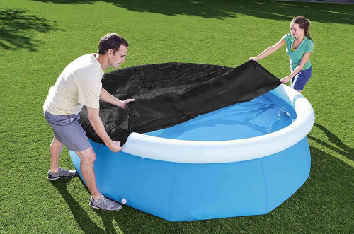 Тент для бассейнов с надувным бортом Bestway Fast Set Pools 244 см (d 280 см) (58032 BW)
