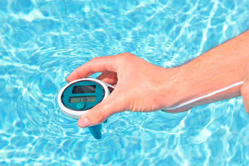 Термометр цифровой на солнечных батареях, для измерения температуры воды в бассейне (Bestway 58764 BW)