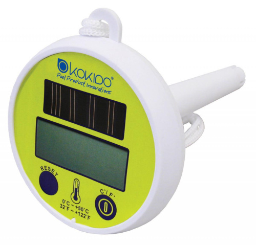 Термометр цифровой на солнечных батареях, для измерения температуры воды в бассейне (Kokido K837CS)