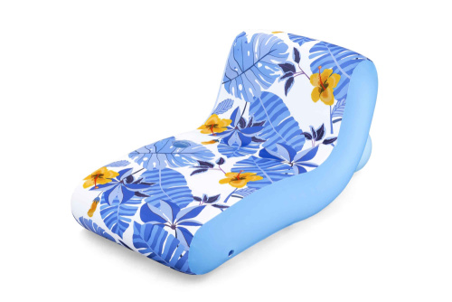 Надувной матрас-шезлонг для плавания 176х107 см, с тканевым чехлом (Bestway 43402 BW)