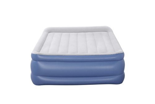 Надувная кровать Tritech 203x152x56 см, с подголовником, встроенный насос 220V (Bestway 67614 BW)