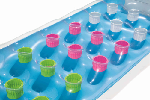 Надувной матрас для плавания 188х71см с окошком, 3 цвета (Bestway 43040 BW)