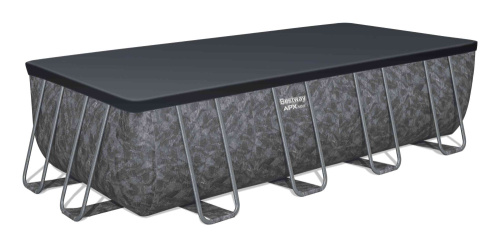 Каркасный бассейн Bestway APX 365, 549х274х132 см + песочный фильтр-насос 6056 л/ч, тент, лестница, наполнитель Polysphere (561KA BW)