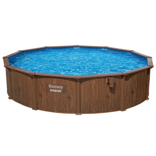 Стальной бассейн Bestway Hydrium Pool Set 549х130 см + песочный ф/насос 5678 л/ч, лестница, тент, подстилка (561CS BW)