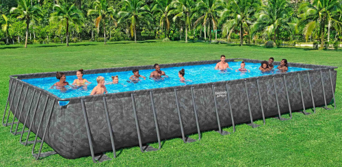 Каркасный бассейн Bestway APX 365, 956х488х132 см + песочный фильтр-насос 8327 л/ч, тент, лестница, наполнитель Polysphere (561KJ BW)