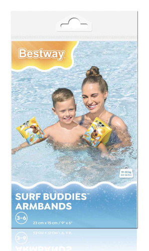 Нарукавники для плавания 23х15 см "Животные", 3-6 лет (Bestway 32042 BW)