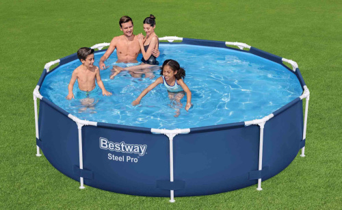 Каркасный бассейн Bestway Steel Pro 305х76 см (56677 BW) Каркасный бассейн Bestway Steel Pro 305х76 см (56677 BW)