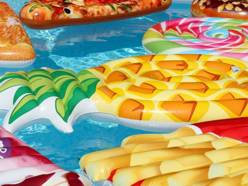 Надувной плотик "Ананас" 216х124 см (Intex 58761)