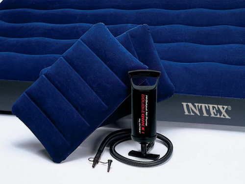 Надувной матрас Classic Downy Bed Fiber-Tech 152х203х25 см, с подушками и насосом (Intex 64765) Надувной матрас Classic Downy Bed Fiber-Tech 152х203х25 см, с подушками и насосом (Intex 64765)