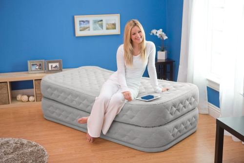 Надувная кровать Dura-Beam Plus Series 99х191х51 см, встроенный насос 220V (Intex 64462)